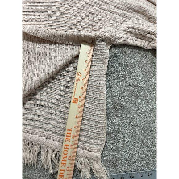 Anthropologie Akemi + kim Lara Muted Pink Poncho Sweater XS Oversized - Picture 6 of 9